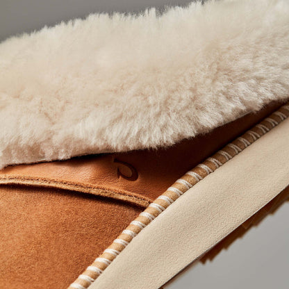 OluKai Best Price - Ku‘i Women‘s Slip-On Slippers - Tan / Bone