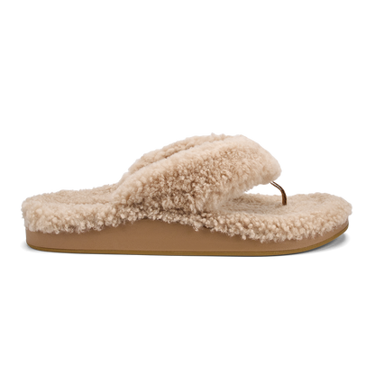 OluKai Sale - Kīpe'a Heu Women‘s Flip Flop Slippers - Tan