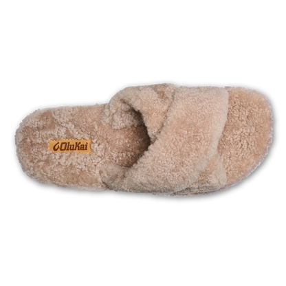 OluKai Customer Favorite - Hila Heu Women’s Slide Slipper Sandals - Tan