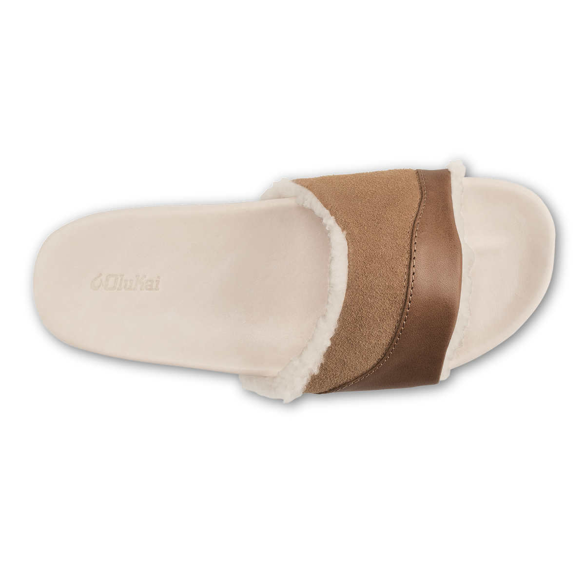 OluKai Great Value - Hō‘ala Slide Women’s Slide Slipper Sandals - Tan / Puka