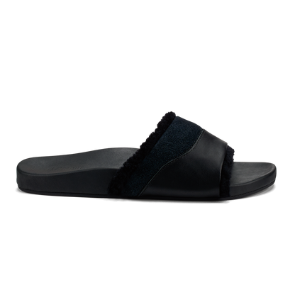 OluKai New - Hō‘ala Slide Women’s Slide Slipper Sandals - Black