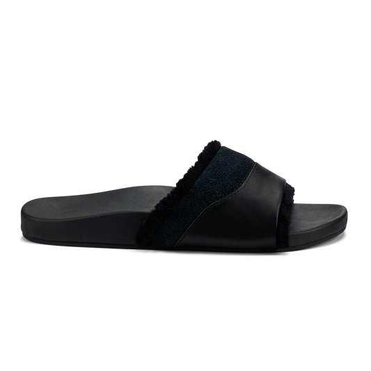 OluKai New - Hō‘ala Slide Women’s Slide Slipper Sandals - Black