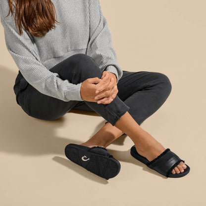 OluKai New - Hō‘ala Slide Women’s Slide Slipper Sandals - Black
