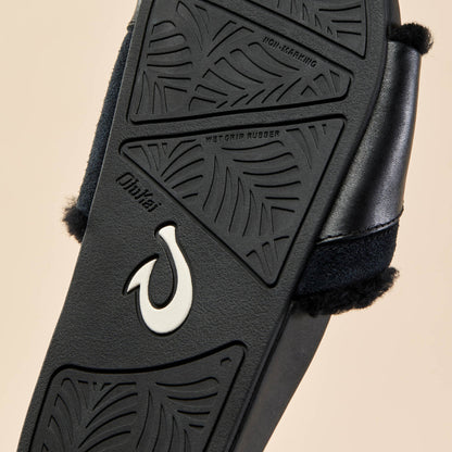 OluKai New - Hō‘ala Slide Women’s Slide Slipper Sandals - Black