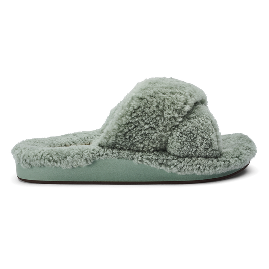OluKai Everyday - Hila Heu Women’s Slide Slipper Sandals - Muted Green