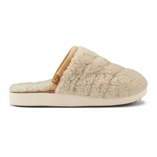 OluKai Exclusive - Pūpū Mua Women’s Shearling Mule Slipper - Tapa