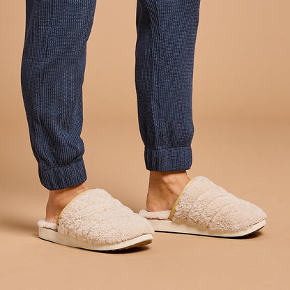 OluKai Exclusive - Pūpū Mua Women’s Shearling Mule Slipper - Tapa