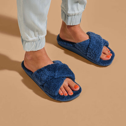 OluKai Great Value - Hila Heu Women’s Slide Slipper Sandals - Moonlit Ocean