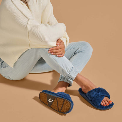 OluKai Great Value - Hila Heu Women’s Slide Slipper Sandals - Moonlit Ocean