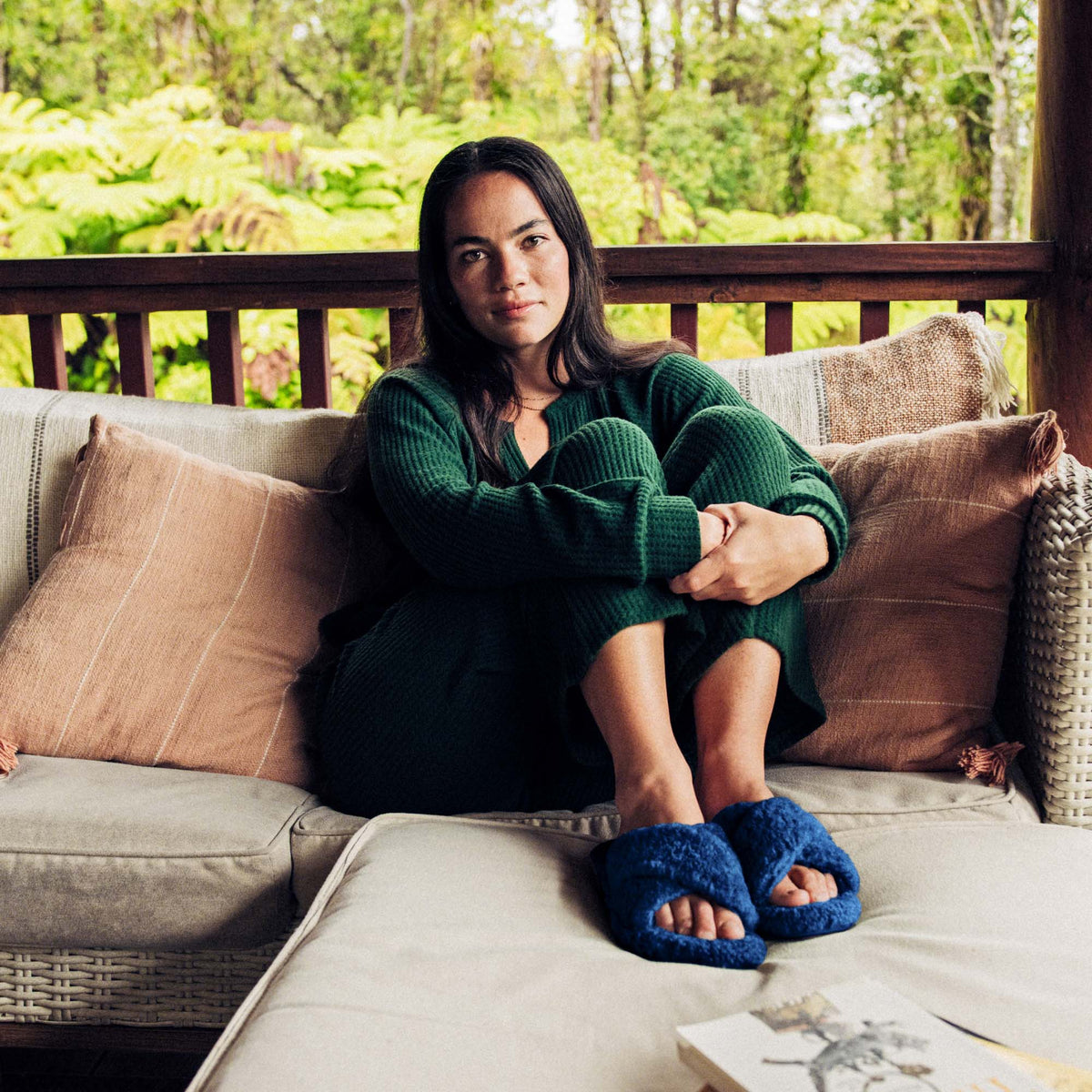 OluKai Great Value - Hila Heu Women’s Slide Slipper Sandals - Moonlit Ocean