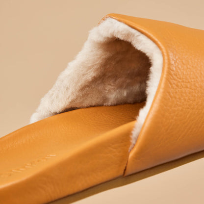OluKai Smart Buy - Kōnea Women’s Leather Slipper Mules - Saddle