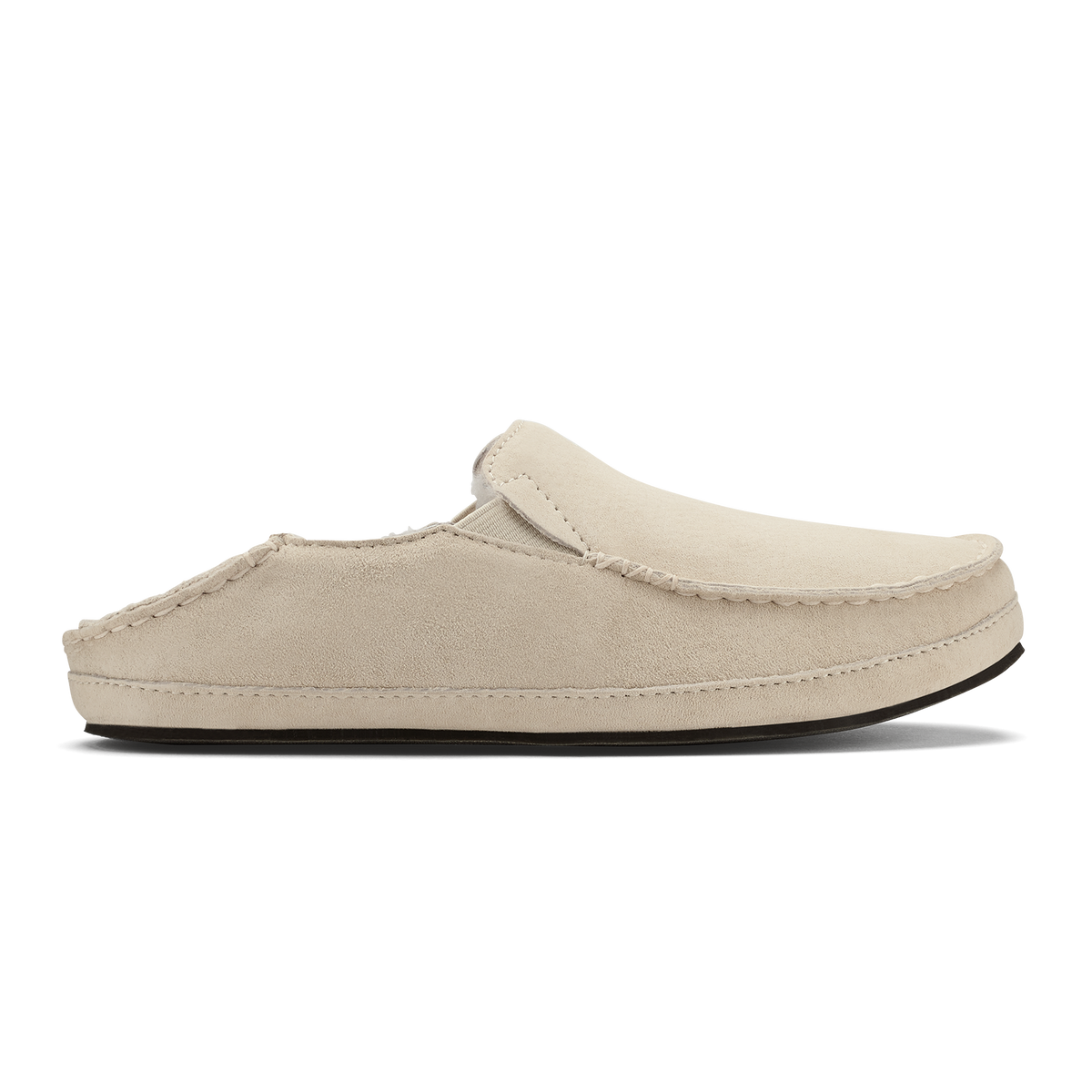OluKai Sale - Nohea Women's Leather Slippers - Bone