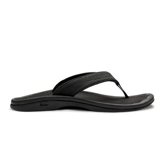 OluKai Smart Buy - ‘Ohana Women's Best Selling Beach Sandals - Black