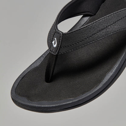 OluKai Smart Buy - ‘Ohana Women's Best Selling Beach Sandals - Black
