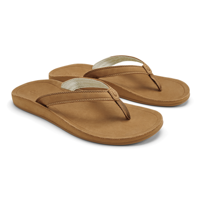 OluKai Exclusive - Southshore Women’s Waterproof Leather Sandals - Toffee