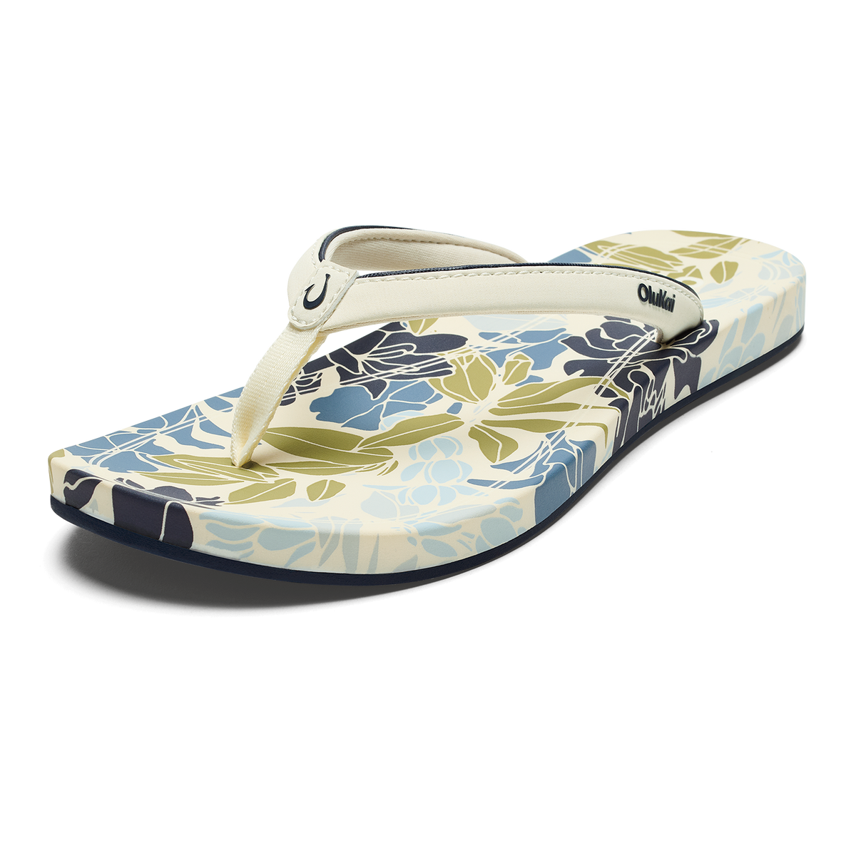 OluKai Quality - ‘Uiki Women’s Everyday Beach Sandals - Mood Indigo / Pa‘i
