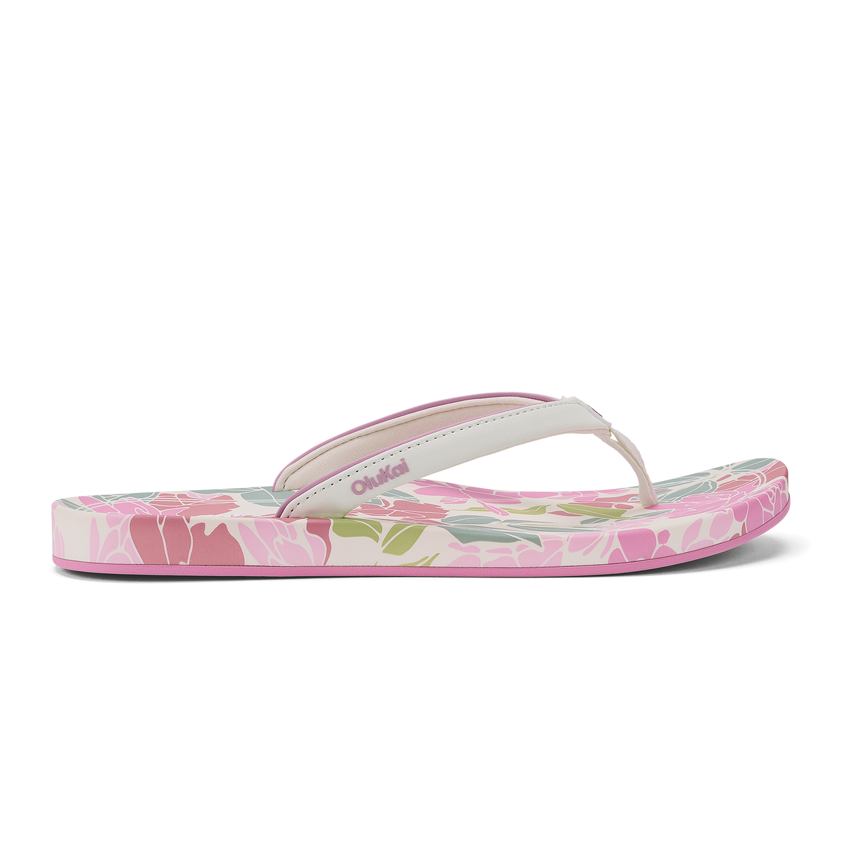 OluKai Classic - ‘Uiki Women’s Everyday Beach Sandals - White Sand / Pa‘i