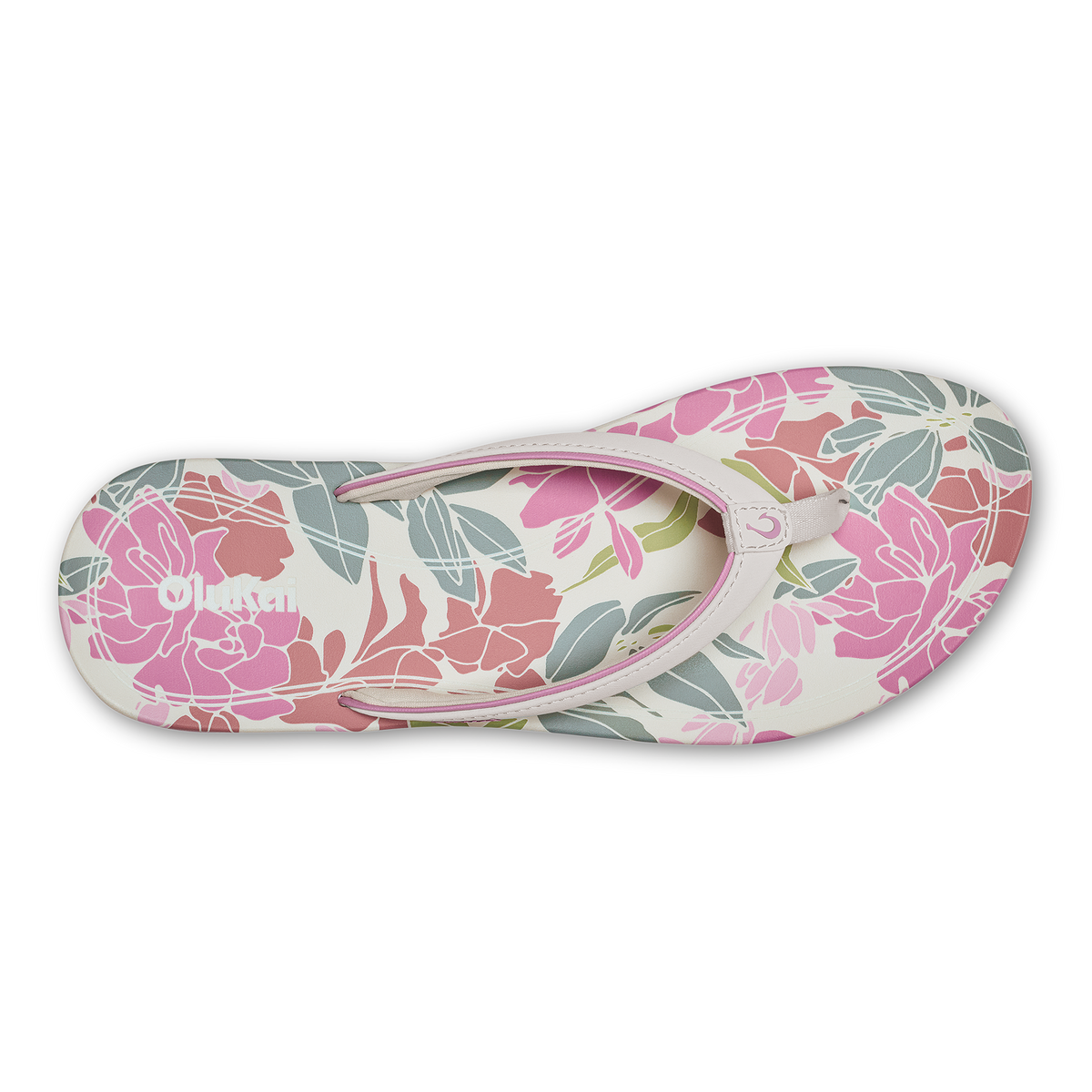 OluKai Classic - ‘Uiki Women’s Everyday Beach Sandals - White Sand / Pa‘i