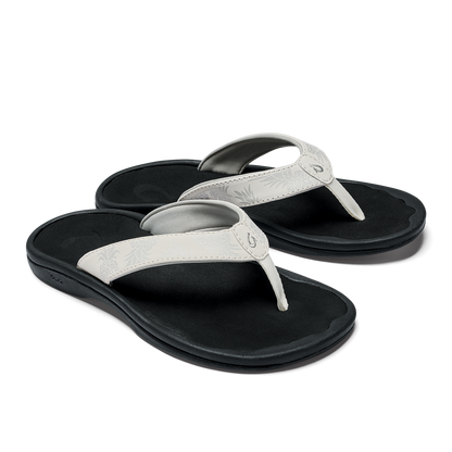 OluKai Latest - ‘Ohana Women's Beach Sandals - Bright White / Hua