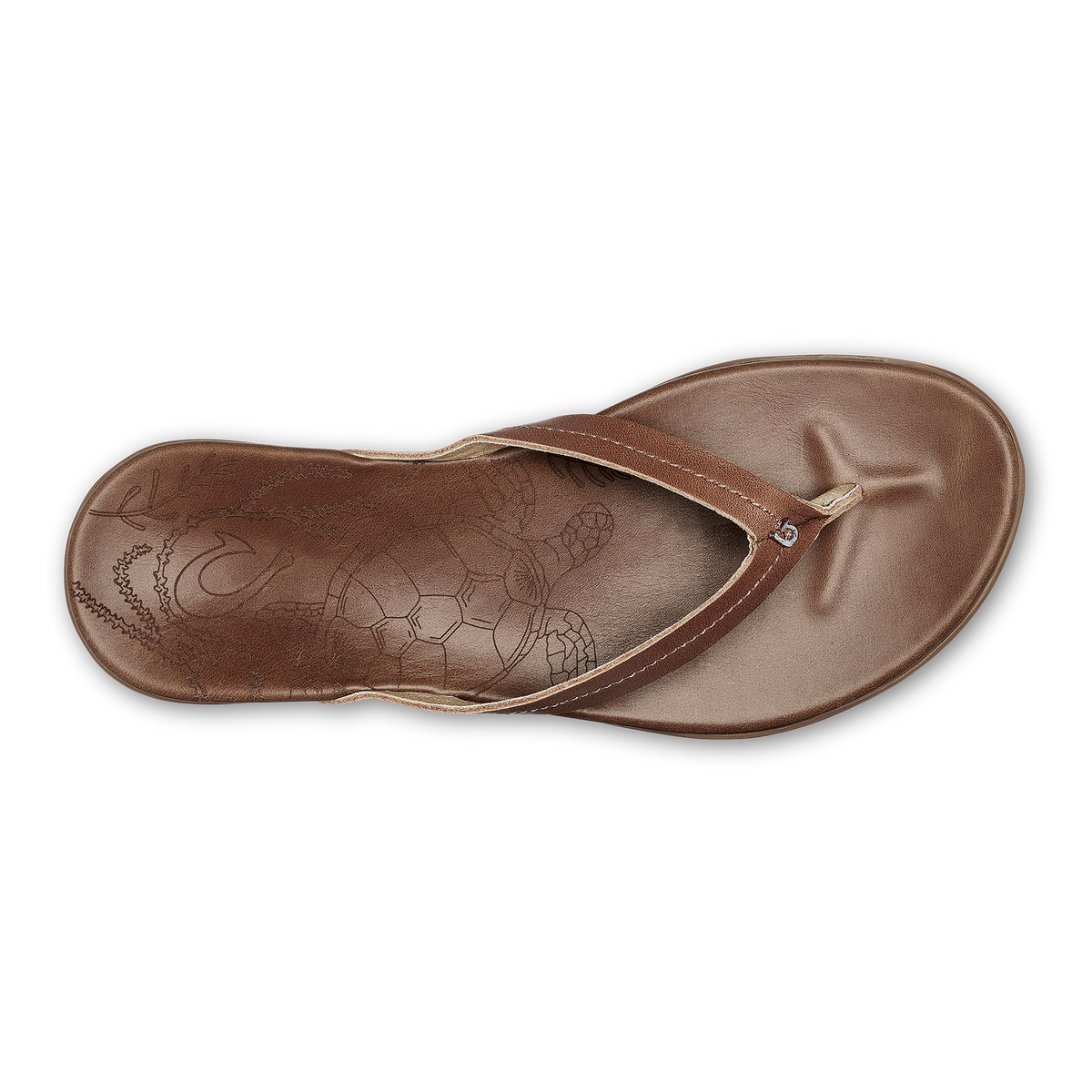 OluKai Quality - Honu Women’s Leather Beach Sandals - Tan