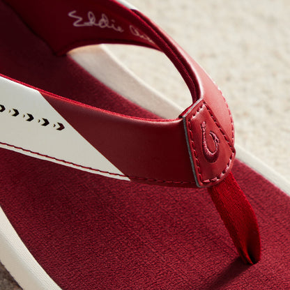 OluKai Best Price - Ulele - Off White / Deep Red
