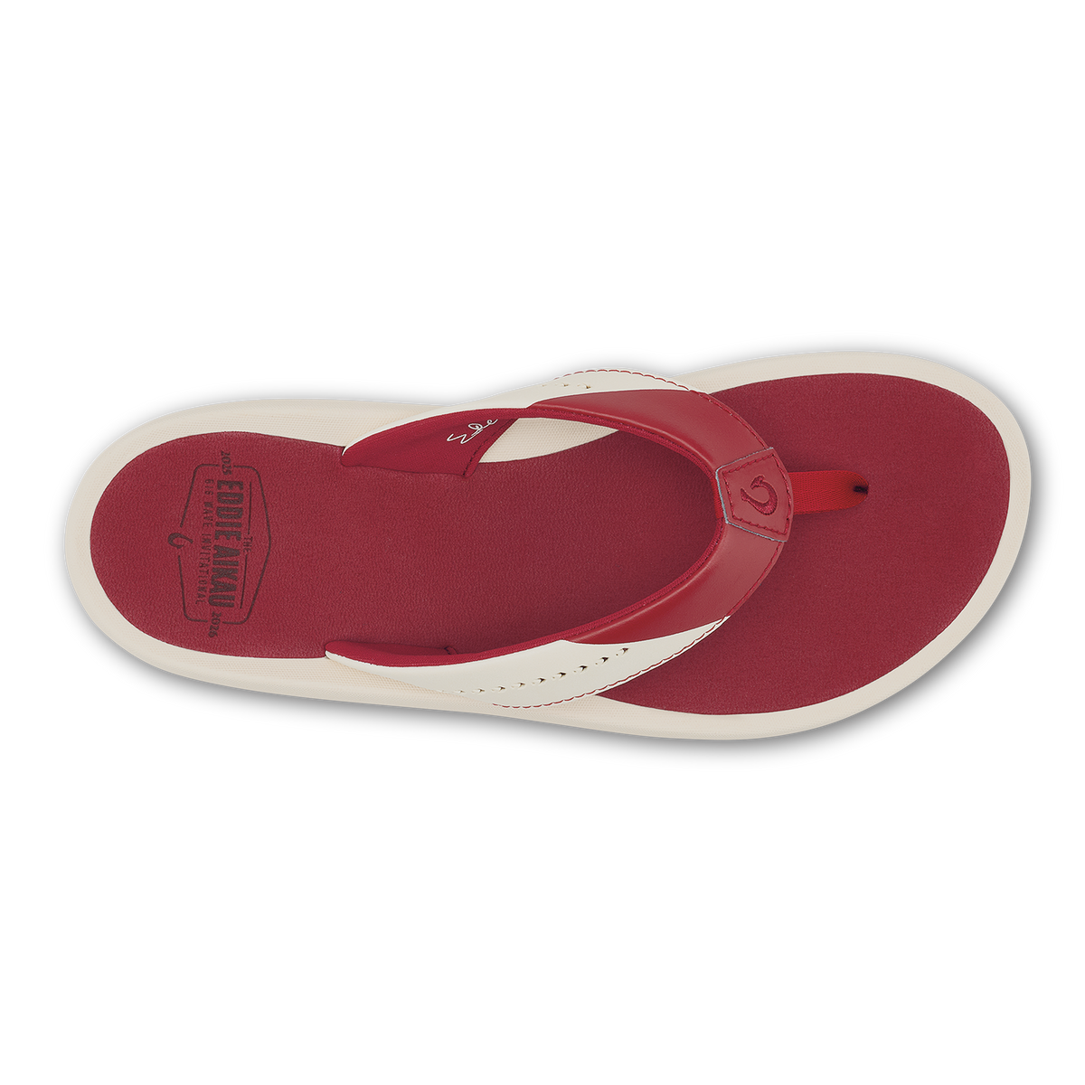 OluKai Best Price - Ulele - Off White / Deep Red