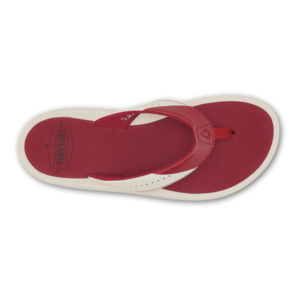OluKai Best Price - Ulele - Off White / Deep Red