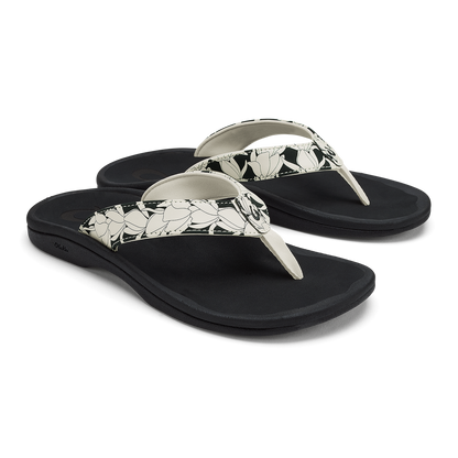 OluKai Special Offer - ‘Ohana Women's Best Selling Beach Sandals - Lava Rock / Pa‘i