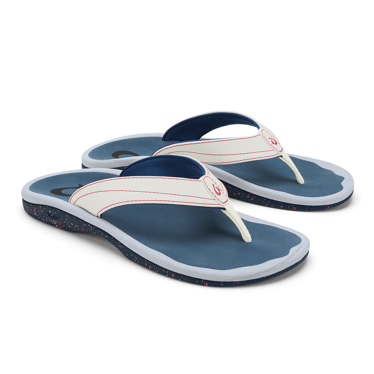 OluKai Sale - ‘Ohana - Bright White / Ocean Blue