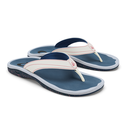 OluKai Sale - ‘Ohana - Bright White / Ocean Blue