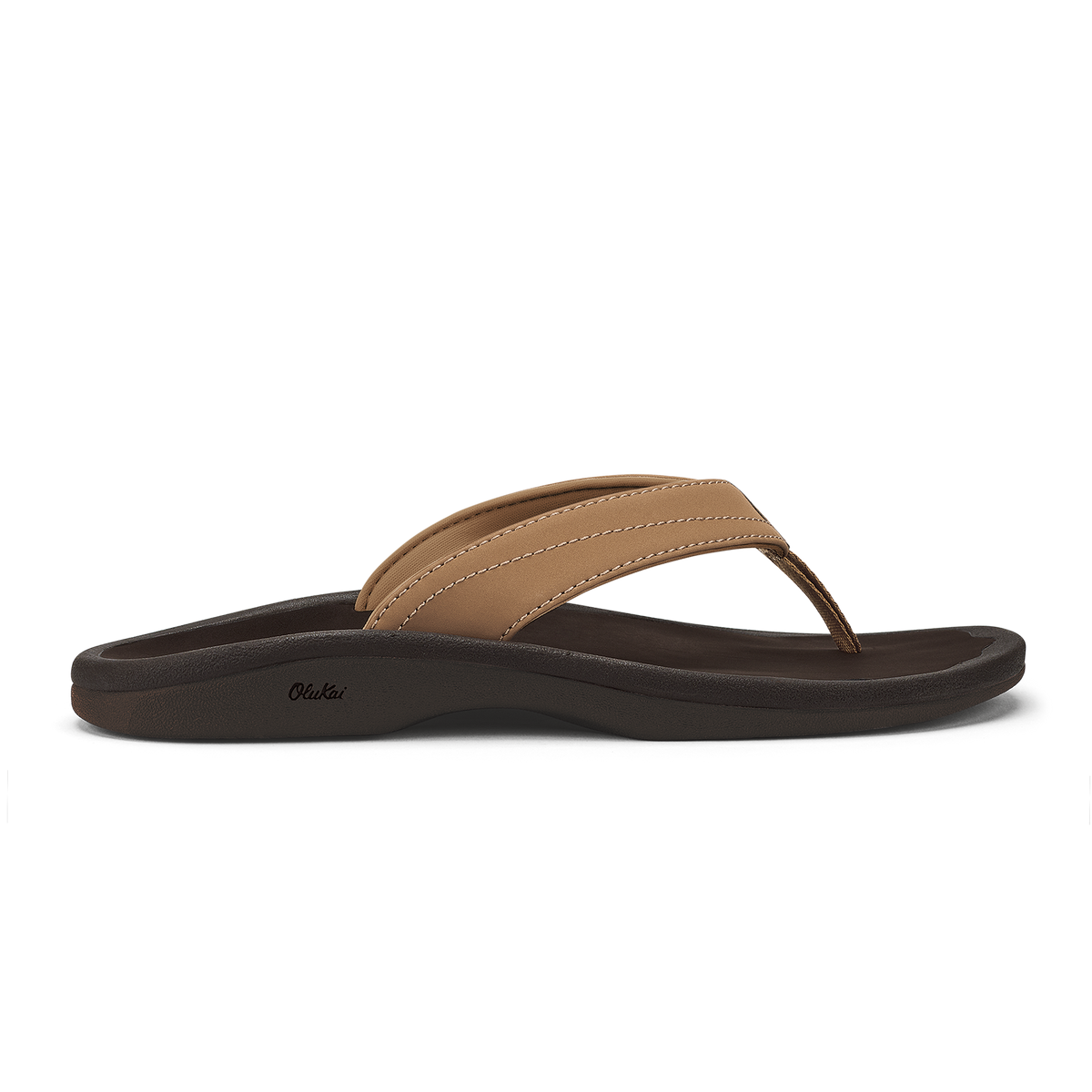 OluKai Discount - ‘Ohana Women's Beach Sandals - Almond / Dark Java