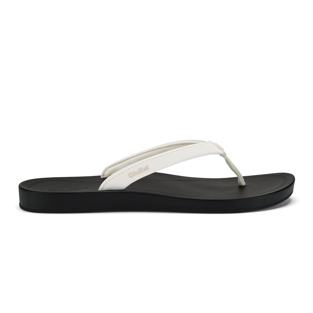 OluKai Special Offer - ‘Uiki Women’s Everyday Beach Sandals - Bright White / Lava Rock