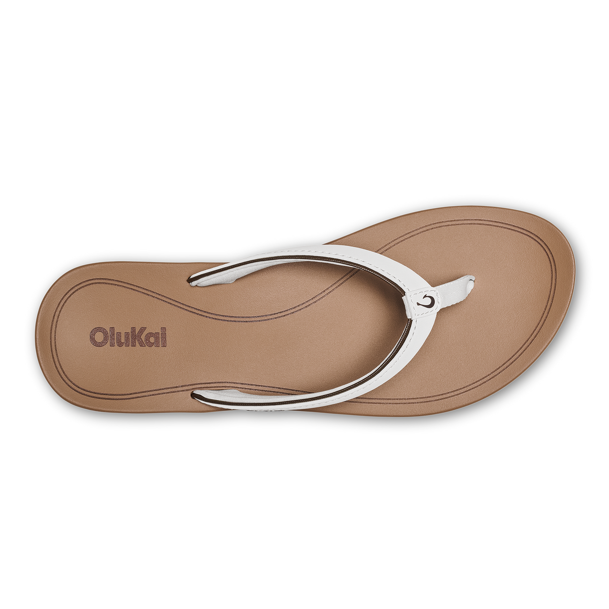 OluKai New - ‘Uiki Women’s Everyday Beach Sandals - White Sand / Almond