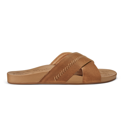 OluKai Sale - Kipe‘a ‘Olu Women‘s Slide Sandals - Sahara