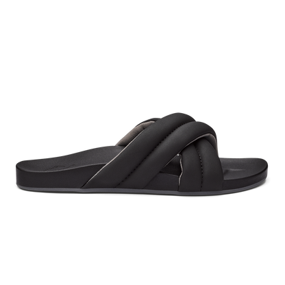 OluKai Trusted - Hila Women’s Beach Slide Sandals - Black