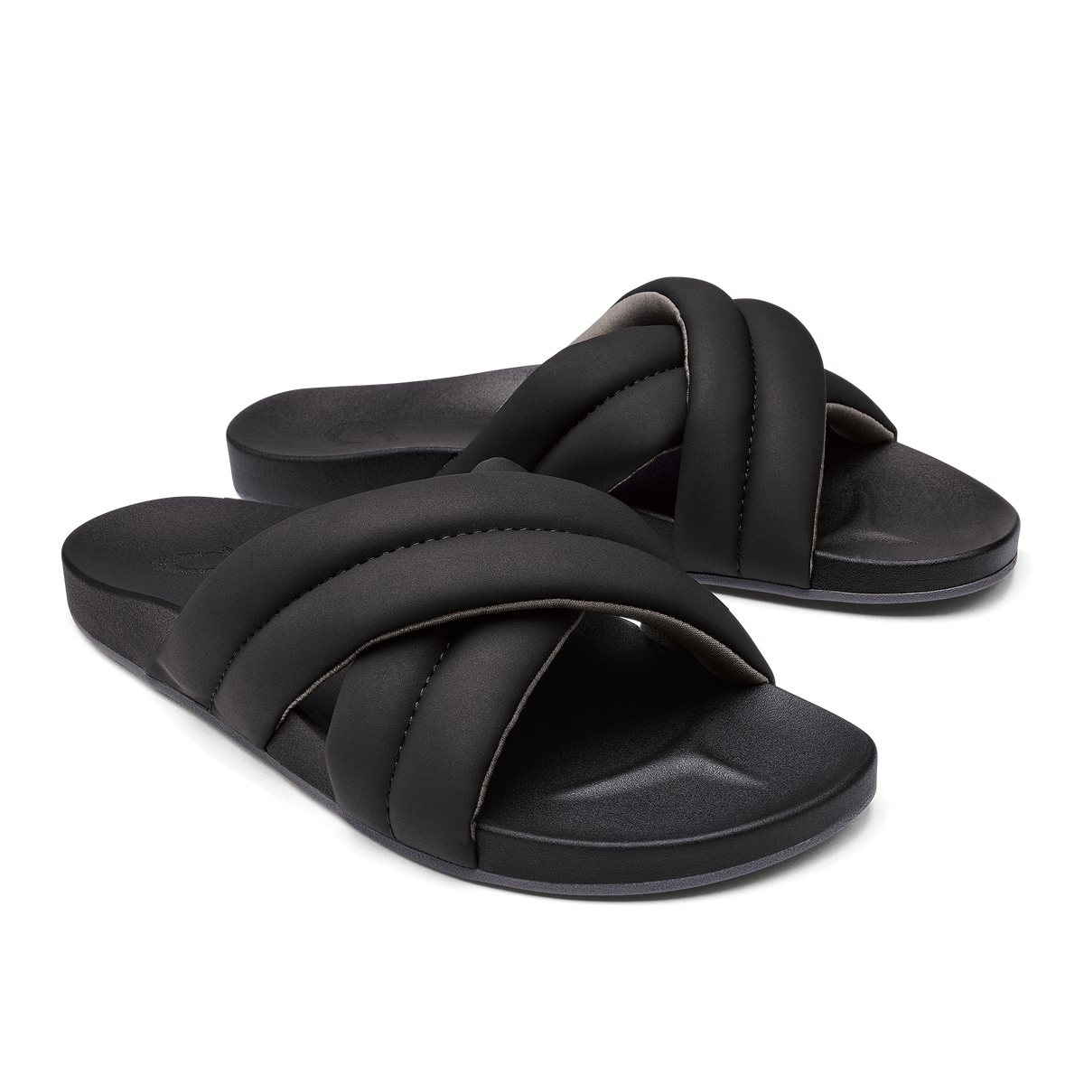 OluKai Trusted - Hila Women’s Beach Slide Sandals - Black