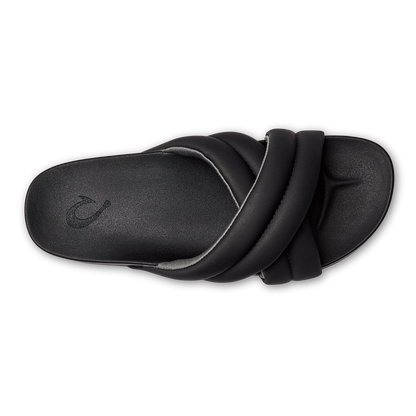 OluKai Trusted - Hila Women’s Beach Slide Sandals - Black