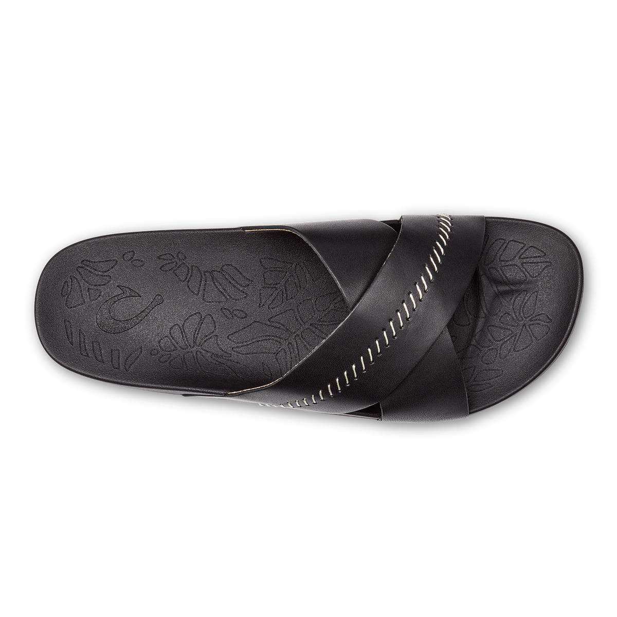 OluKai Sale - Kipe‘a ‘Olu Women‘s Slide Sandals - Black