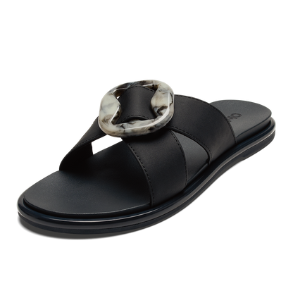 OluKai Featured - La‘i Slide Women’s Slide Beach Sandals - Lava Rock