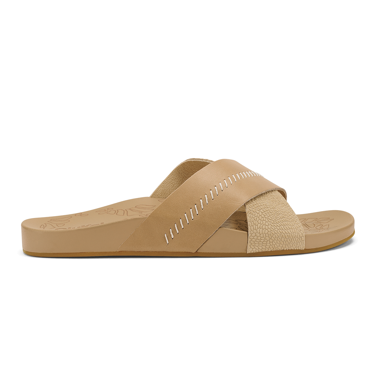 OluKai New - Kipe‘a ‘Olu Women‘s Slide Sandals - Warm Sand