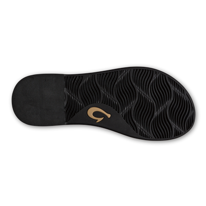 OluKai Premium - La‘i Slide Women’s Slide Beach Sandals - Black