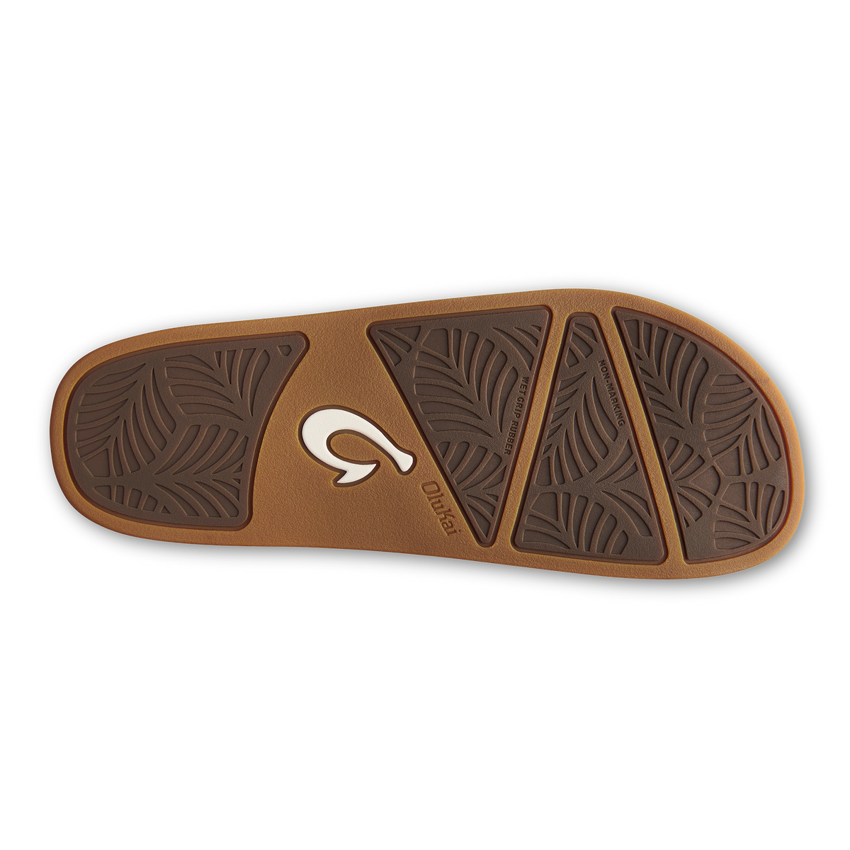 OluKai Sale - Kāmola Women’s Leather Slide Sandals - Tan