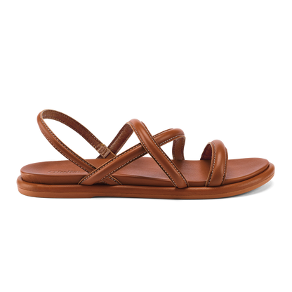 OluKai Latest - Tiare Strappy Women’s Leather Sandals - Fox