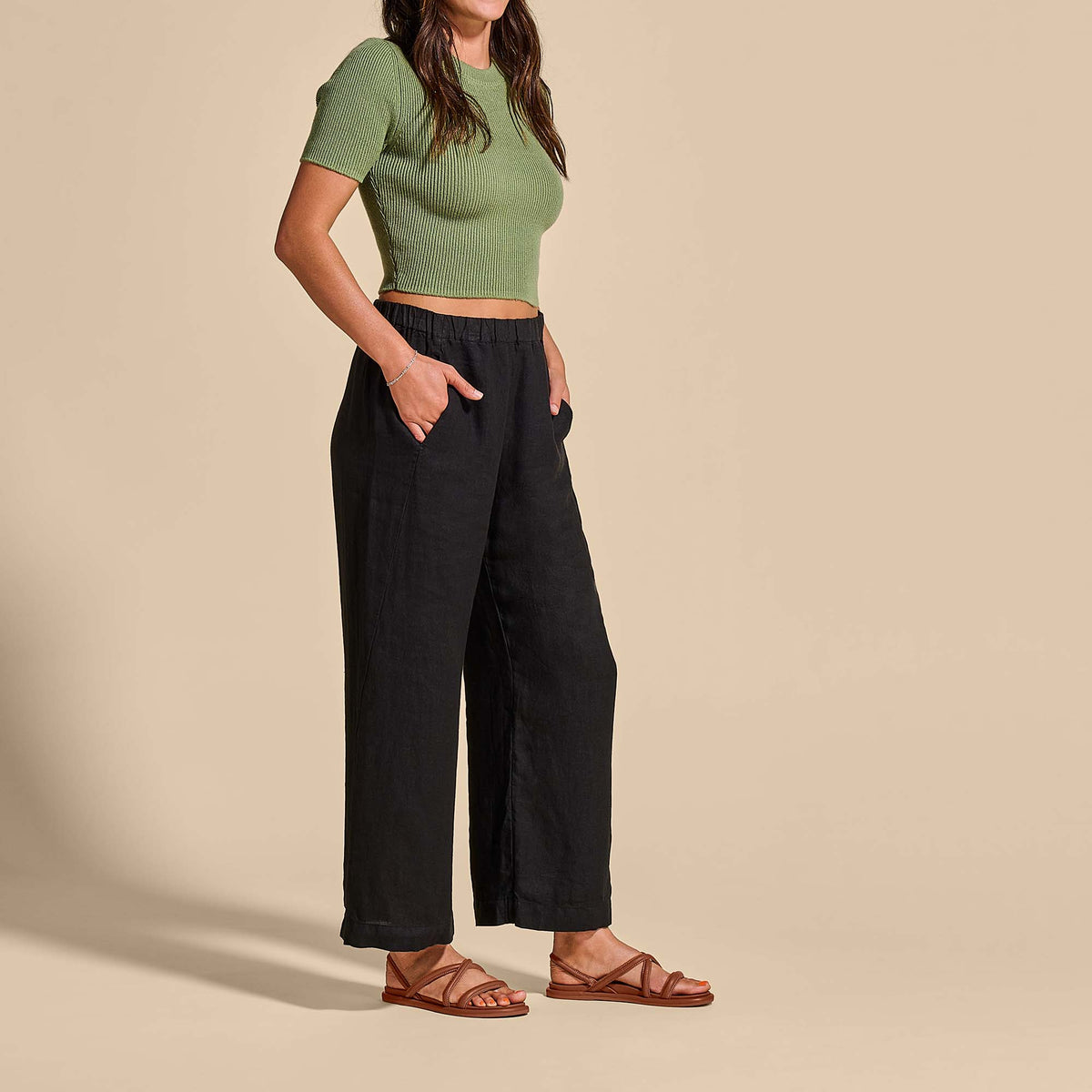 OluKai Latest - Tiare Strappy Women’s Leather Sandals - Fox