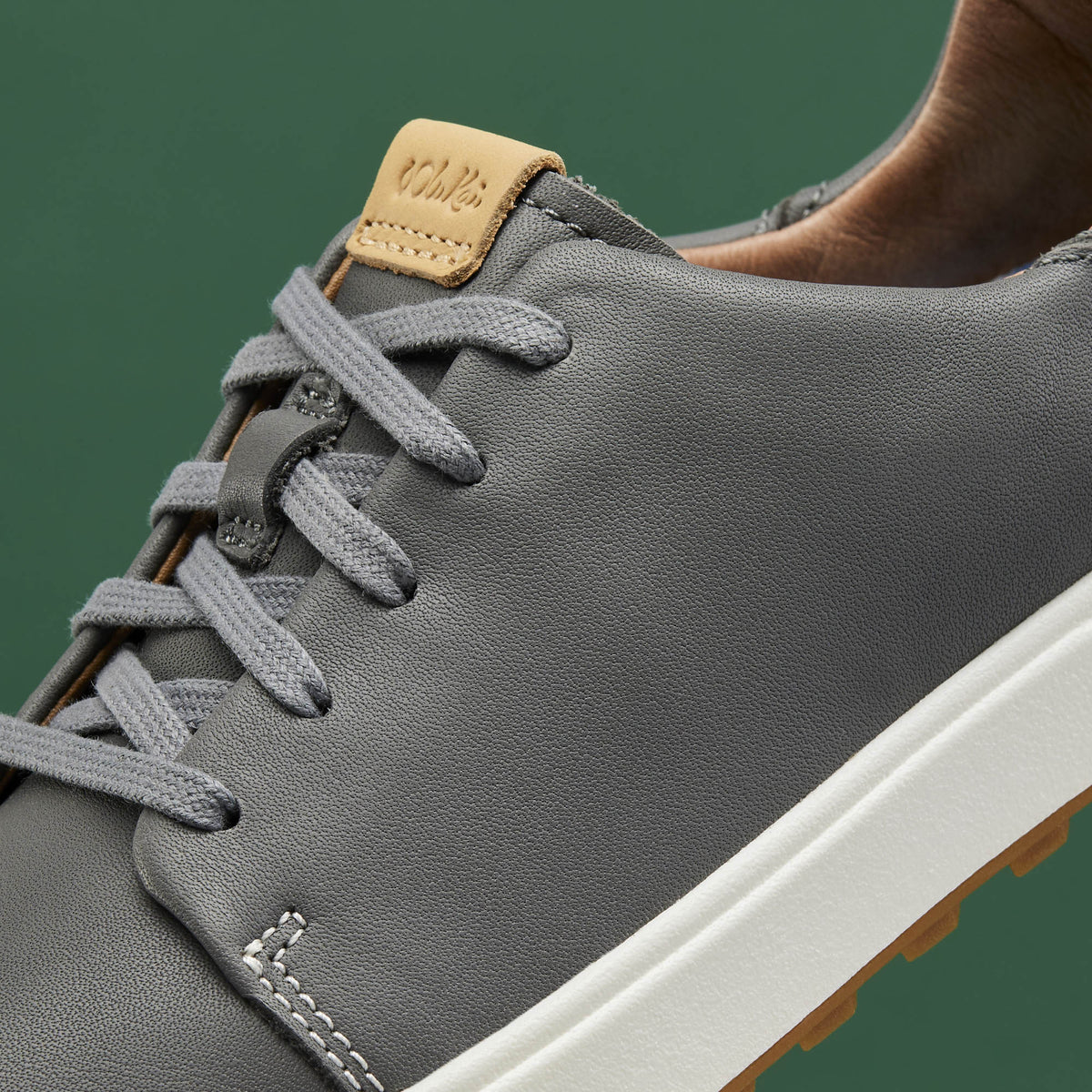 OluKai Best Seller - Wailea Women’s Waterproof Leather Golf Shoes - Stone