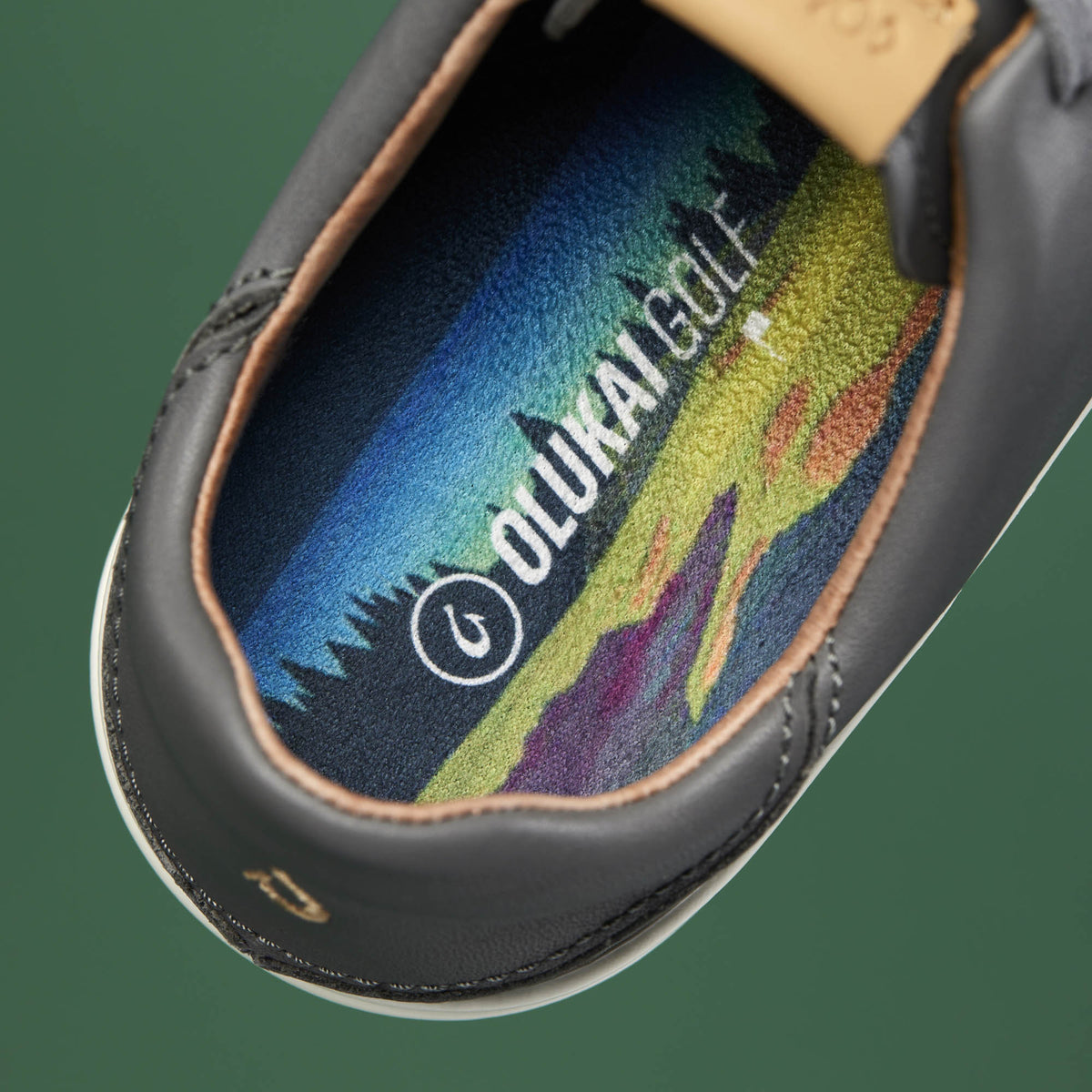 OluKai Best Seller - Wailea Women’s Waterproof Leather Golf Shoes - Stone